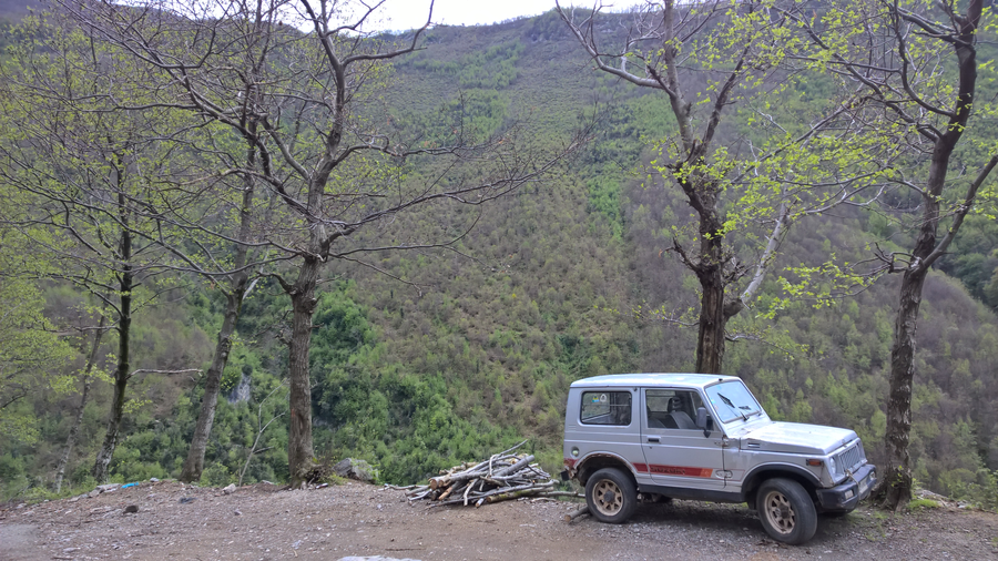 Hiking trail, Southern Italy, Sorrento, Amalfi, Naples bay, old jeep, rustic scene