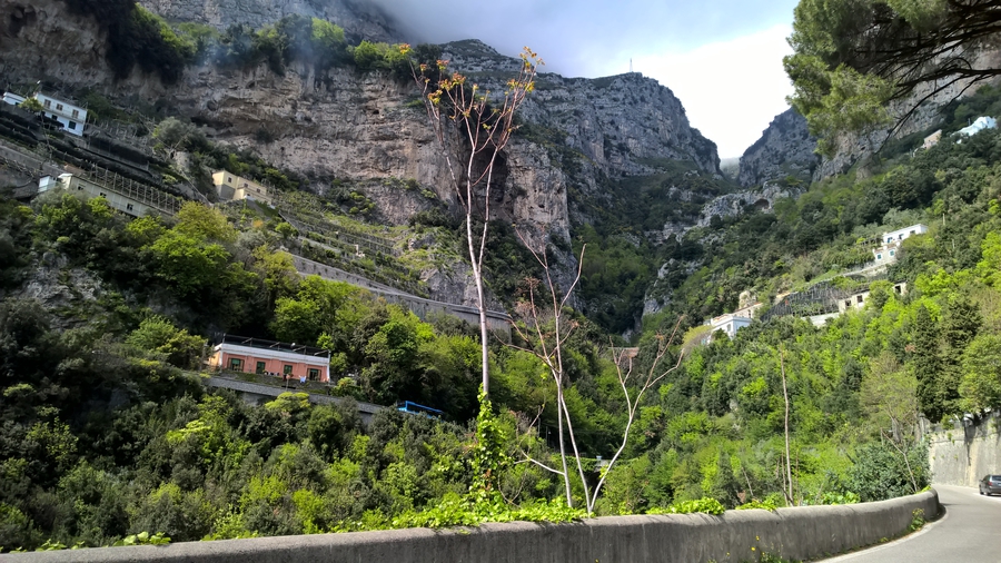 Amalfi coast, Amalfi road, view, hills, Sorrento, Italy