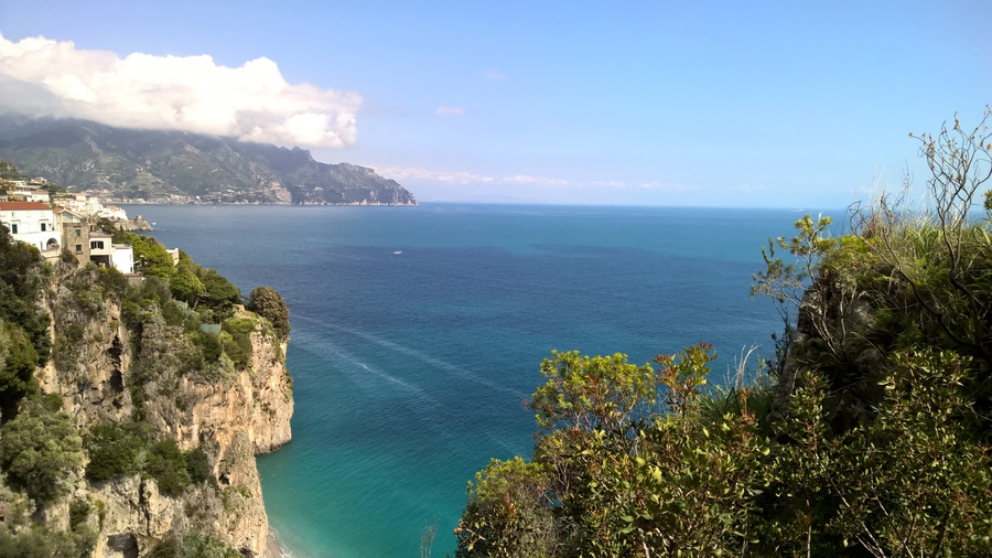 Amalfi coast, Italy, in the spring