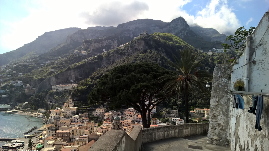 Amalfi view, Amalfi coast, Italy, in the spring