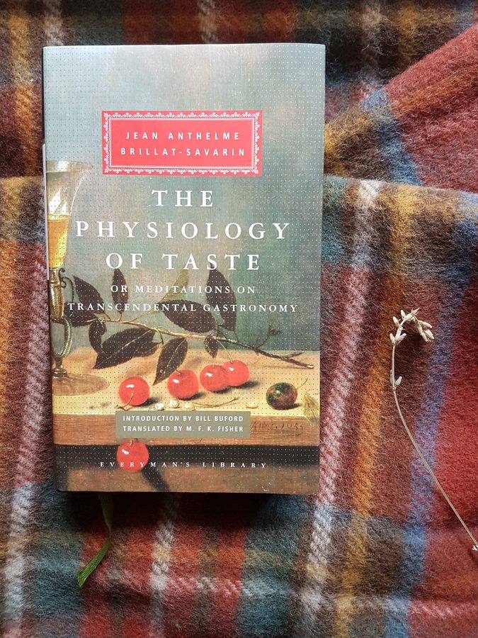 The physiology of taste by Brillat-Savarin, books, travel reading, hiking reading
