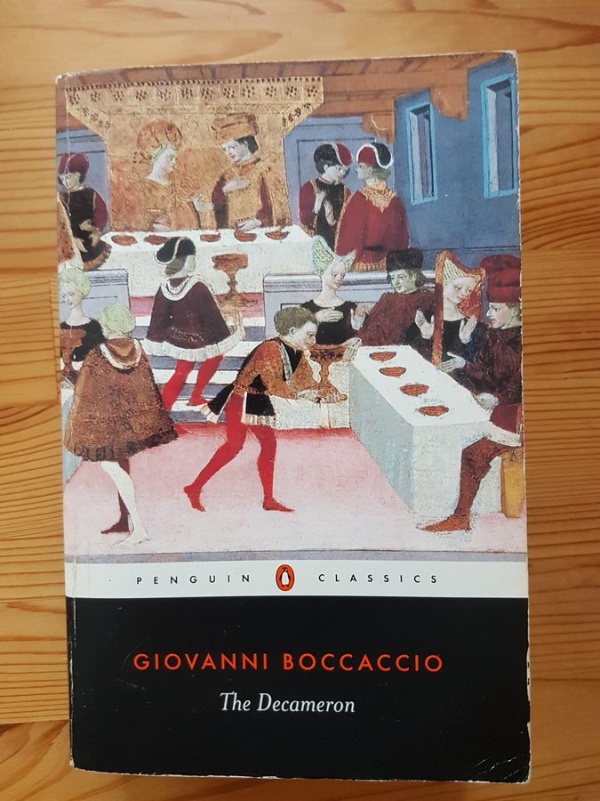 The Decameron by Giovanni Boccaccio, book, travel reading, hiking reading